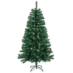 National Tree Company 3ft Pre-lit Artificial Snowy Downswept Forestree, 35 Clear Lights- UL