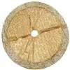 National Tree Company 52" Yuletide Glam Collection Metallic Gold Tree Skirt