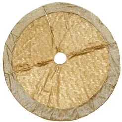 National Tree Company 52" Yuletide Glam Collection Metallic Gold Tree Skirt