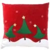 National Tree Company 20" General Store Collection Red Pillow With Christmas Trees