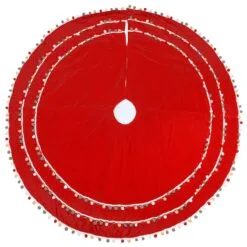 National Tree Company 52" General Store Collection Red Velvet Tree Skirt