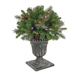 National Tree Company 24" Crestwood® Spruce Porch Bush With Twinkly™ LED Lights