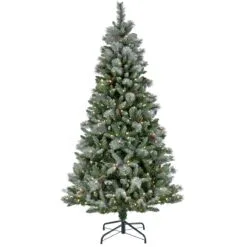 National Tree Company Pre-Lit Artificial Christmas Tree, Conconully Pine, With Warm White LED Lights, Plug In, 7.5 Ft