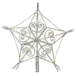 National Tree Company 95" Snowflake Tree Top For Artificial Trees With Dual Color® Lights