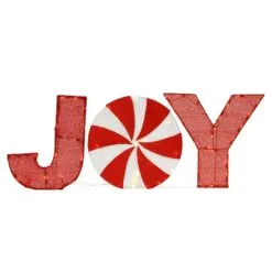National Tree Company 18" Pre-Lit JOY Decoration