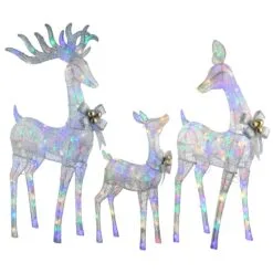 National Tree Company 3-Piece Deer Family With LED Lights