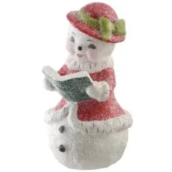 National Tree Company Smiling Snow Woman, White, Christmas Collection, 12 Inches
