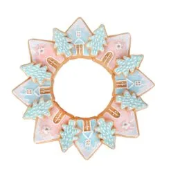 National Tree Company First Traditions 8" Gingerbread Cookie Wreath