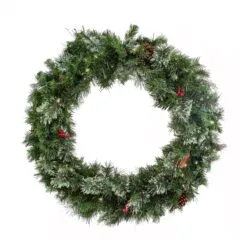 National Tree Company 36" Glistening Pine Wreath With LED Lights