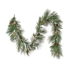 National Tree Company 6 Ft. HGTV Home Collection Pre-Lit Black Tie Cedar Garland