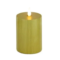 National Tree Company 4x8 HGTV Home Collection Flameless Georgetown Pillar Candle, Gold