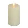 National Tree Company 5x9 HGTV Home Collection Flameless Georgetown Pillar Candle, Ivory