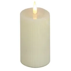 National Tree Company 5x11 HGTV Home Collection Flameless Georgetown Pillar Candle, Ivory