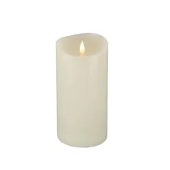 National Tree Company 4x8 HGTV Home Collection Flameless Heritage Pillar Candle, Ivory
