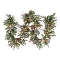 National Tree Company 9 Ft. HGTV Home Collection Pre-Lit Cozy Winter Garland