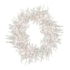 National Tree Company 30" HGTV Home Collection Pre-Lit Christmas By The Sea Coral Wreath