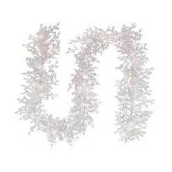 National Tree Company 6 Ft. HGTV Home Collection Pre-Lit Christmas By The Sea Coral Garland