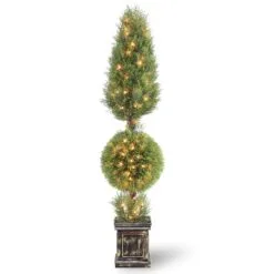 National Tree Company Pre-Lit Artificial 60" Juniper Spiral