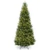 National Tree Company Pre-Lit Artificial Giant Slim Christmas Tree, Green, White Lights, Includes Stand, 12 Feet