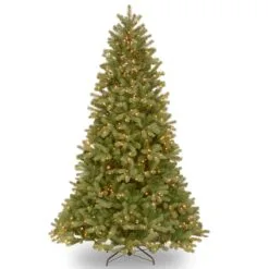 National Tree Company Pre-Lit Artificial Christmas Tree, Downswept Douglas Fir With Clear Lights, Plug In, 6.5 Ft