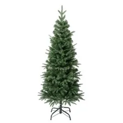 National Tree Company First Traditions Duxbury Slim Christmas Tree With Hinged Branches, 4.5 Ft
