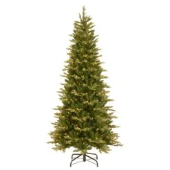 National Tree Company 7.5 Ft PowerConnect(TM) Glen Ridge Slim Spruce With Clear Lights