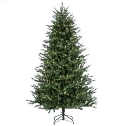 National Tree Company Pre-Lit Artificial Christmas Tree, Wenatchee Fir, With Warm White LED Lights, Plug In, 7.5 Ft