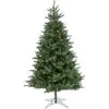 National Tree Company 9ft Pre-lit Artificial Feel Real® Christmas Norway Spruce Hinged Tree, 1500 Warm White LED Lights-UL