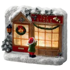 National Tree Company 7" "Toy Store" House With LED Lights