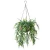 National Tree Company 21" Fern Leaves Hanging Basket