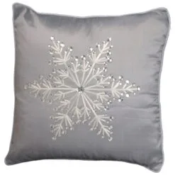 National Tree Company 16in Snowflake Pillow