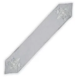 National Tree Company 72in Snowflake Table Runner