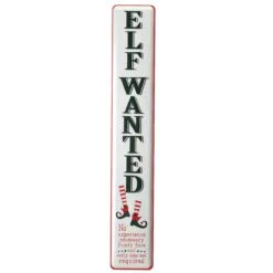 National Tree Company 47" Elf Wanted Wall Sign