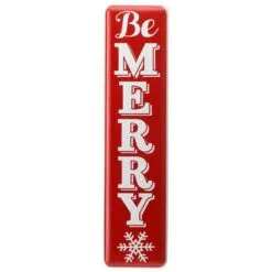 National Tree Company 31" Be Merry Holiday Wall Sign
