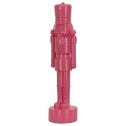National Tree Company 18" HGTV Home Collection Nutcracker Christmas Decor, Pink