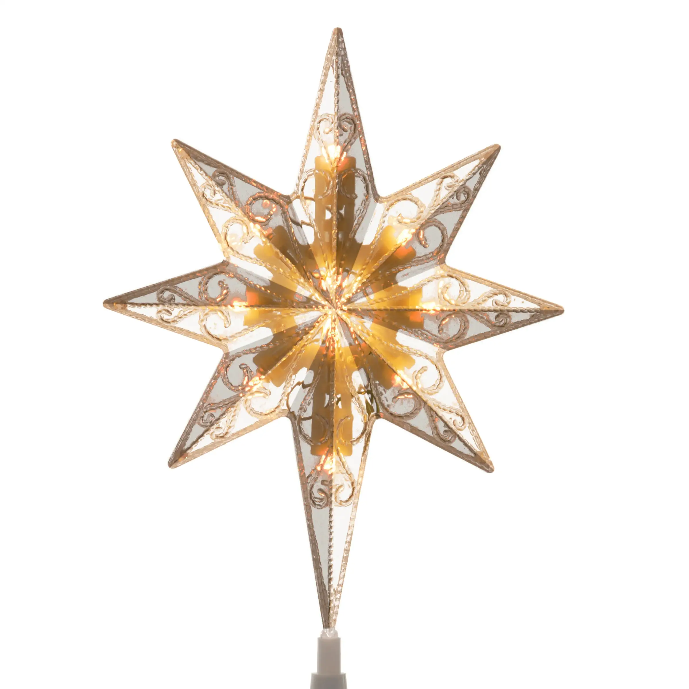 National Tree Company 11" Tree Top Star With Battery Operated Dual ColorĀ® LED Lights