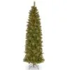 National Tree Company Pre-Lit Artificial Slim Christmas Tree, Tacoma Pine, Green, White Lights, Includes Stand, 9 Feet
