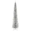 National Tree Company Artificial Christmas Tree, Silver Tinsel, Includes Stand, 9 Feet