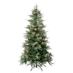 National Tree Company First Traditions Virginia Blue Pine Christmas Tree With Hinged Branches, 6 Ft